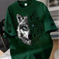 CAMISETA HOMBRE VERDE LOBO