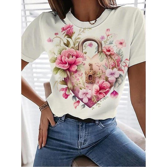 CAMISETA DAMA CORAZON SEGURO