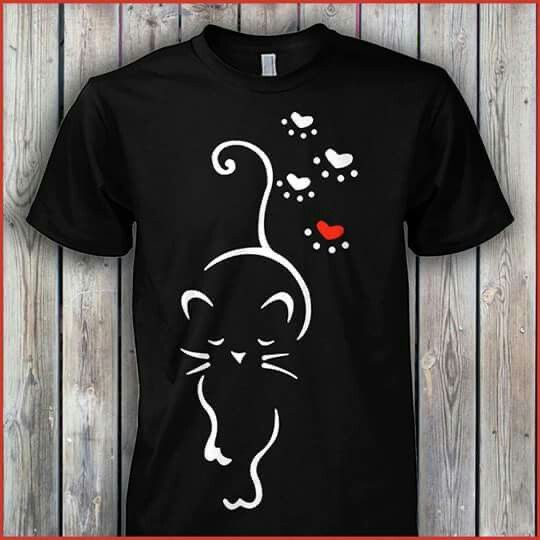 CAMISETA DAMA GATO 4 HUELLAS