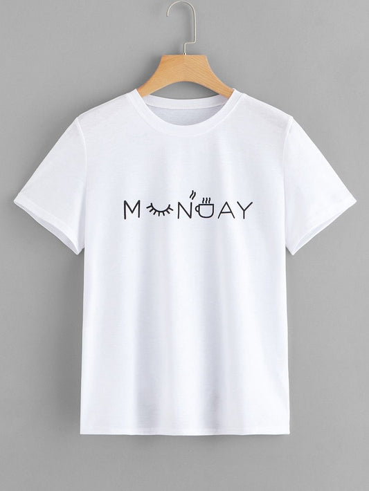 CAMISETA BLANCA MONDAY