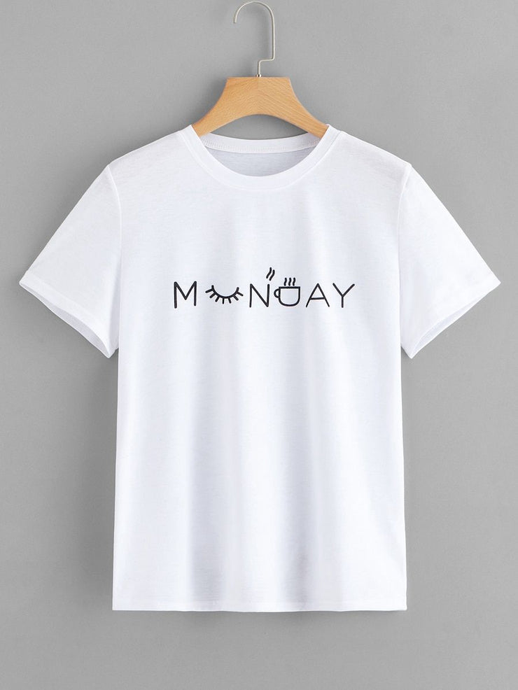CAMISETA BLANCA MONDAY