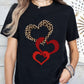 CAMISETA DAMA NEGRA CORAZONES UNIDOS