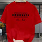 CAMISETA HOMBRE ROJA BROOKLYN NEW YORK