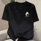 CAMISETA HOMBRE BOLSILLO GATO CORAZON