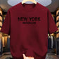 CAMISETA HOMBRE VINOTINTO NEW YORK BRONNKLYN