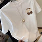 CAMISETA DAMA BLANCO CEREZAS CORAZON