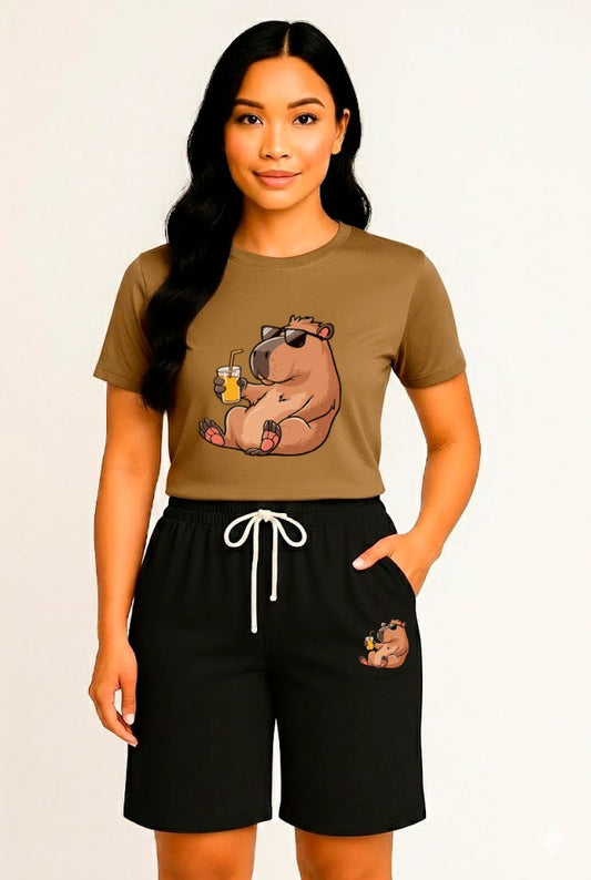 CONJUNTO DAMA CAQUIS CAPIBARA