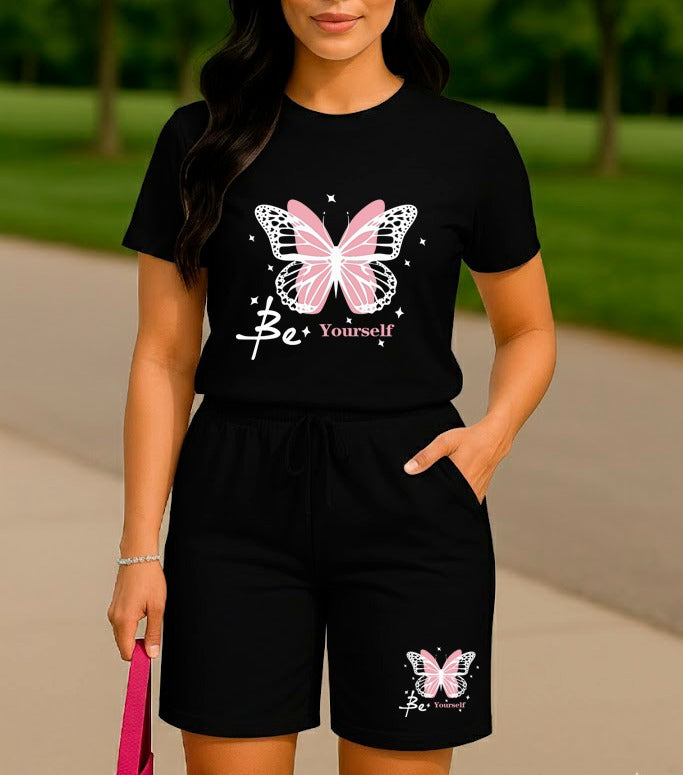 CONJUNTO DAMA NEGRO MARIPOSA BE YOURSELF