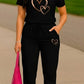 CONJUNTO DAMA JOGGER NEGRO CORAZONES UNIDOS