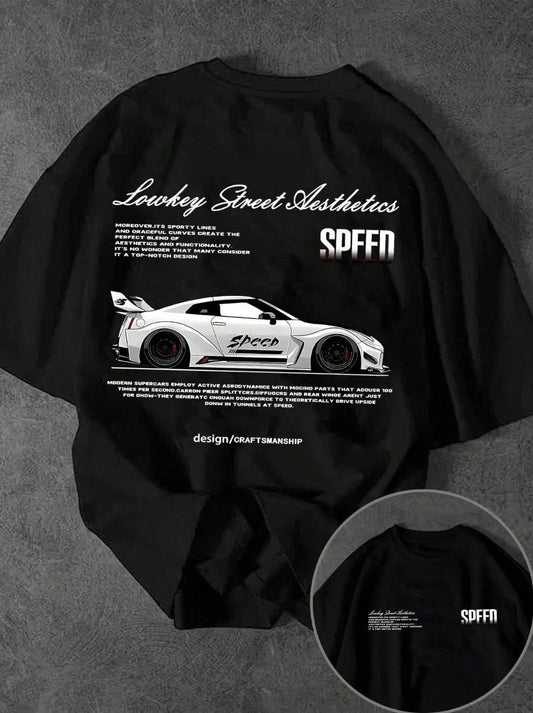 CAMISETA HOMBRE NEGRA SPEED