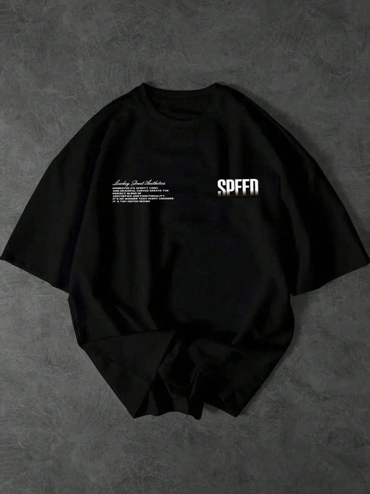 CAMISETA HOMBRE NEGRA SPEED