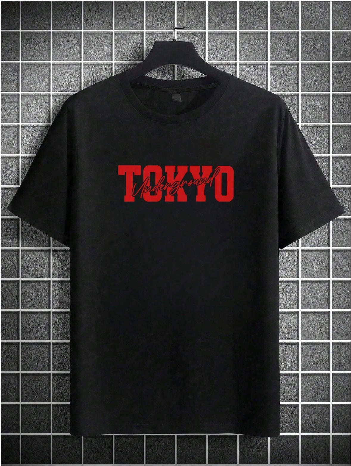 CAMISETA HOMBRE NEGRA TOKIO UNDERGROUND