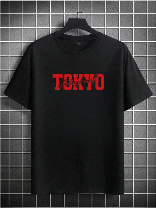 CAMISETA HOMBRE NEGRA TOKIO UNDERGROUND