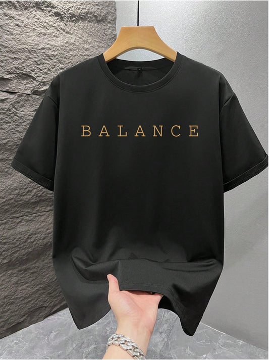 CAMISETA HOMBRE NEGRA BALANCE NUEVA