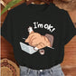 CAMISETA DAMA NEGRA I AM OK
