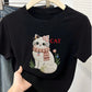 CAMISETA DAMA NEGRA CAT