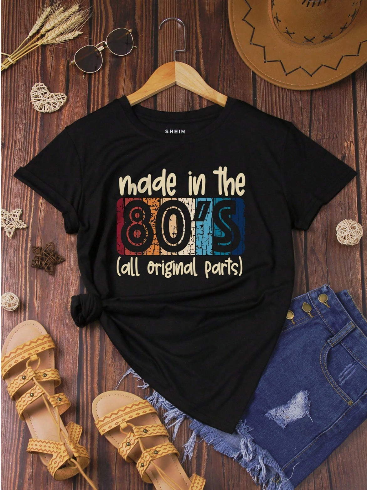 CAMISETA DAMA NEGRA 80 S