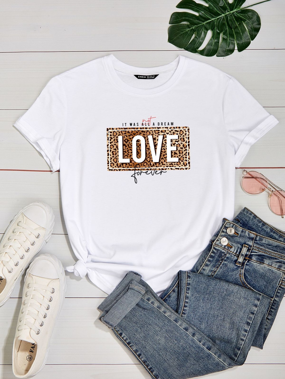 CAMISETA BLANCA DAMA LOVE FOEREVER