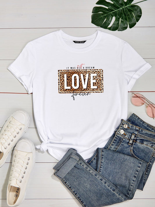CAMISETA BLANCA DAMA LOVE FOEREVER