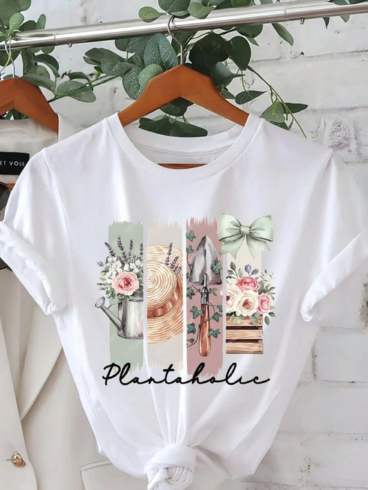 CAMISETA BLANCA DAMA PLANTAHOLIE