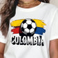 CAMISETA BLANCA DAMA BALON COLOMBIA