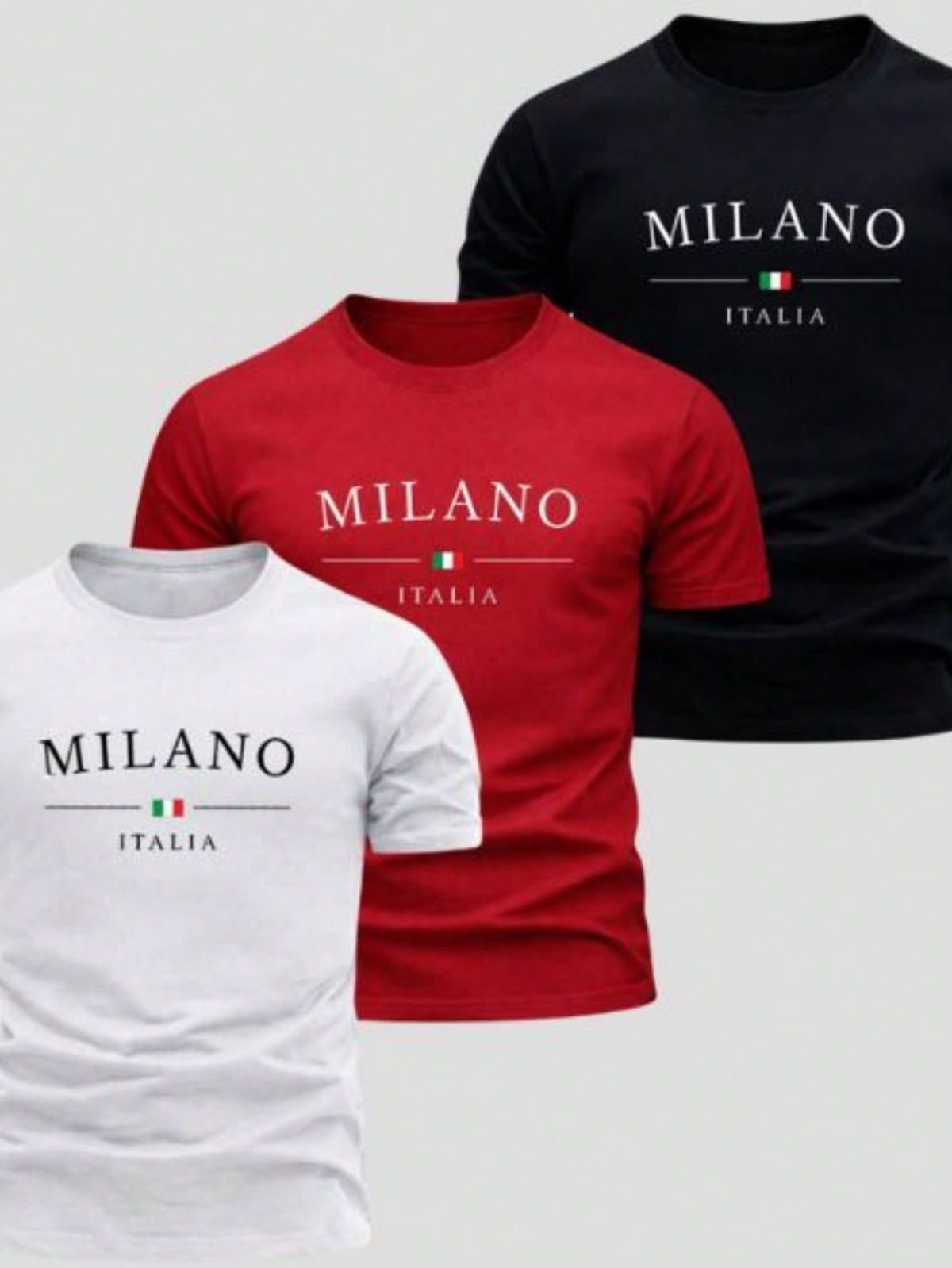 PACK CAMISETAS HOMBRE MILANO R.N.B
