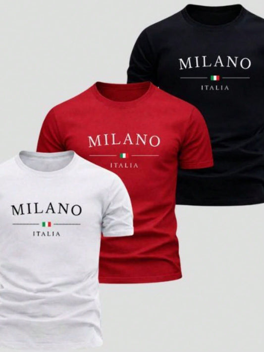PACK CAMISETAS HOMBRE MILANO R.N.B