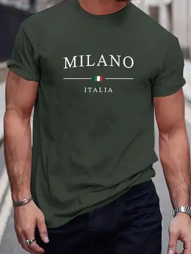 CAMISETA HOMBRE VERDE MILITAR MILANO