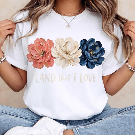 CAMISETA DAMA BLANCA LAND THAT I LOVE