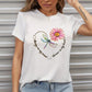 CAMISETA DAMA LIBELULA FLOR