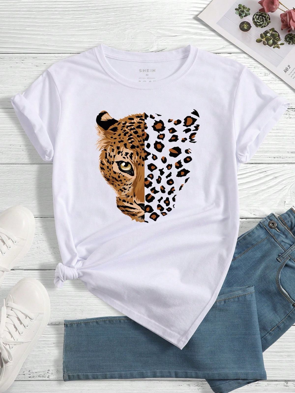 CAMISETA DAMA LEOPARDO FACE