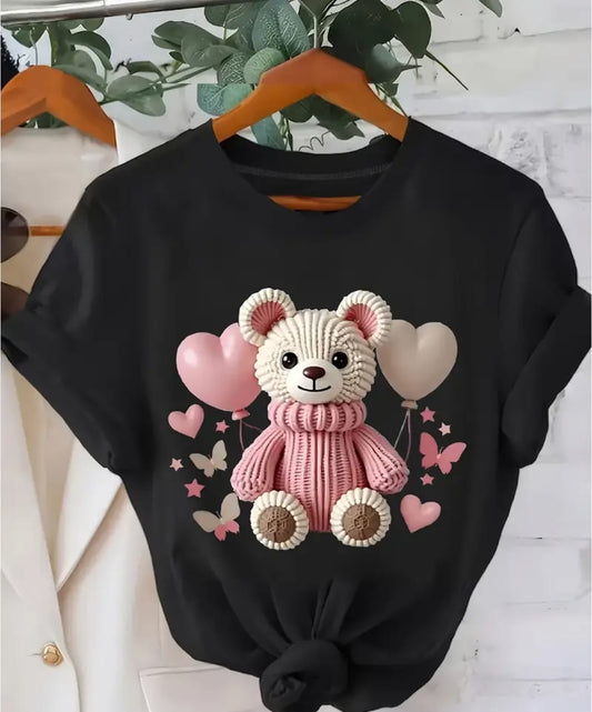 CAMISETA DAMA NEGRA OSA GLOBOS