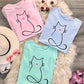 CAMISETA DAMA SILUETA GATO