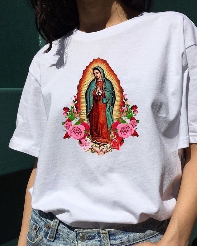 CAMISETA DAMA VIRGEN DE GUADALUPE 500