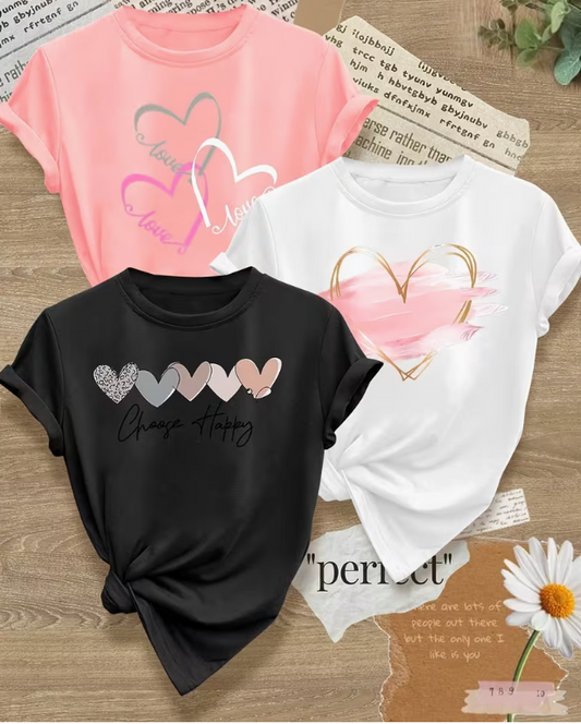 PACK DE CAMISETAS CHOOSE HAPPY