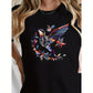 CAMISETA DAMA AVE COLIBRI FLORAL