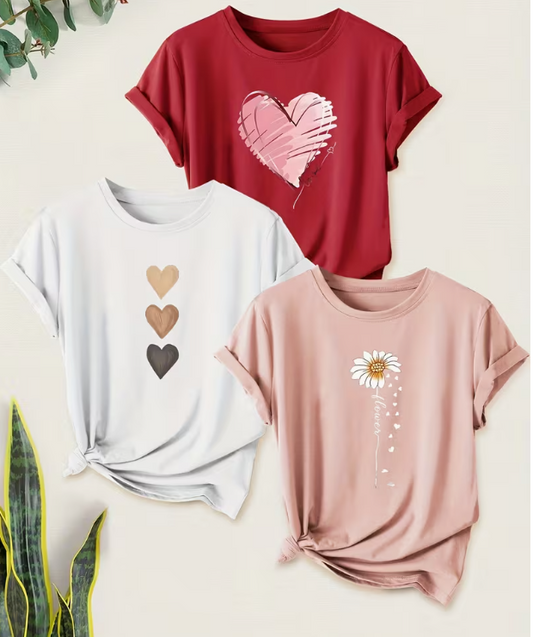 PACK CAMISETAS FLOWER
