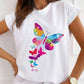 CAMISETAS MARIPOSA ROSA