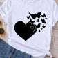 CAMISETAS CORAZON - MARIPOSA