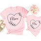 CAMISETAS  MAMAHIJA CORAZON ROSADA