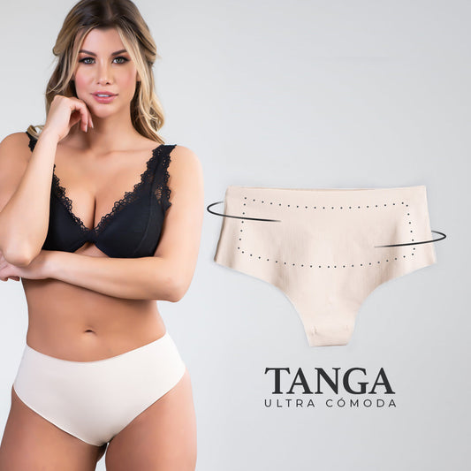 2 X TANGA CONFORT  BEIGE / REF: 1002
